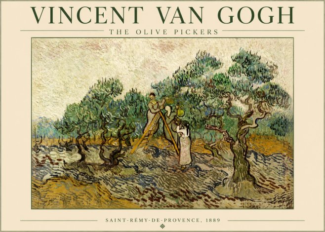 Van Gogh The Olive Pickers II No4 - Plakat