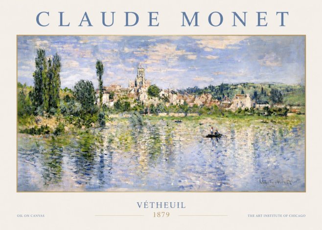 Monet Vétheuil No4 - Plakat