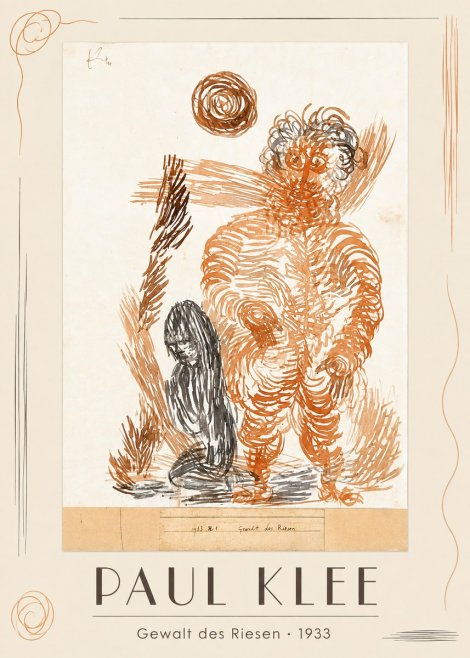 Paul Klee Gewalt Des Riesen I No1 - Plakat