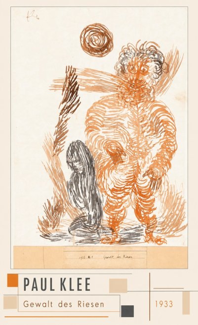 Paul Klee Gewalt Des Riesen I No3 - Plakat