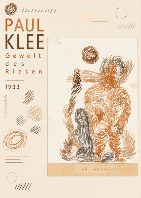 Paul Klee Gewalt Des Riesen I No6 - Plakat