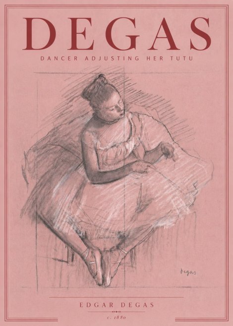 Edgar Degas Dancer Adjusting Her Tutu No6 - Plakat