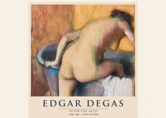Edgar Degas After the Bath I No1 - Plakat