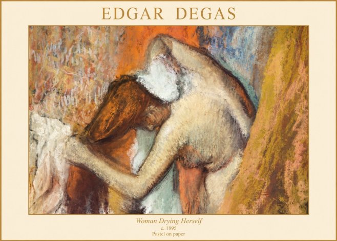 Edgar Degas Woman Drying Herself I No1 - Plakat