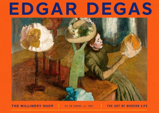Edgar Degas The Millinery Shop, Ca. 1882 No2 - Plakat