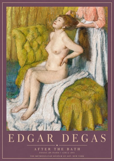 Edgar Degas After the Bath III No3 - Plakat