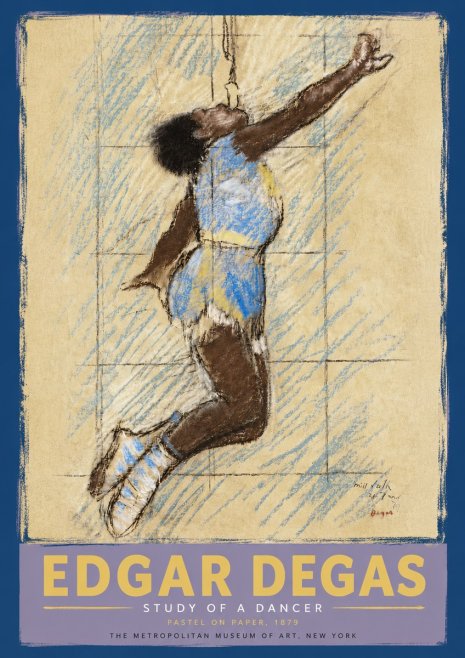 Edgar Degas Study of a Dancer No5 - Plakat