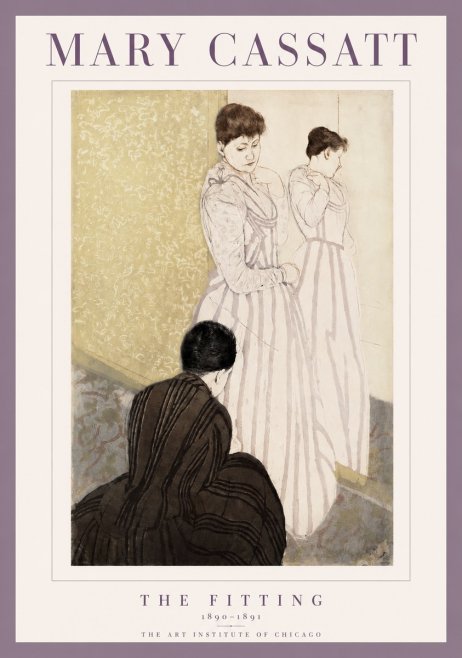 Mary Cassatt The Fitting No2 - Plakat