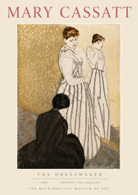 Mary Cassatt The Dressmaker No5 - Plakat
