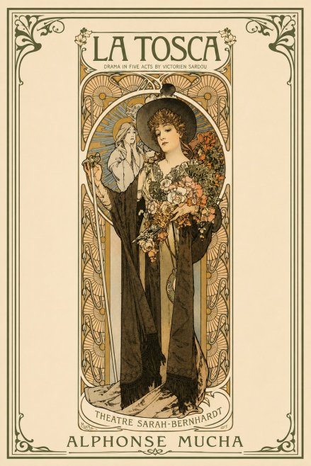 Mucha La Tosca No2 - Plakat