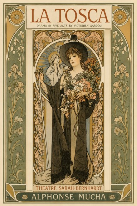 Mucha La Tosca No3 - Plakat