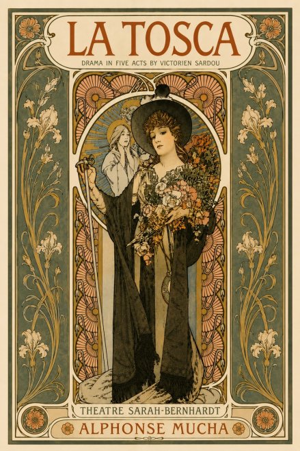 Mucha La Tosca No6 - Plakat
