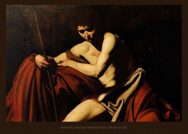 Michelangelo Merisi da Caravaggio Saint John the Baptist I No5 - Plakat