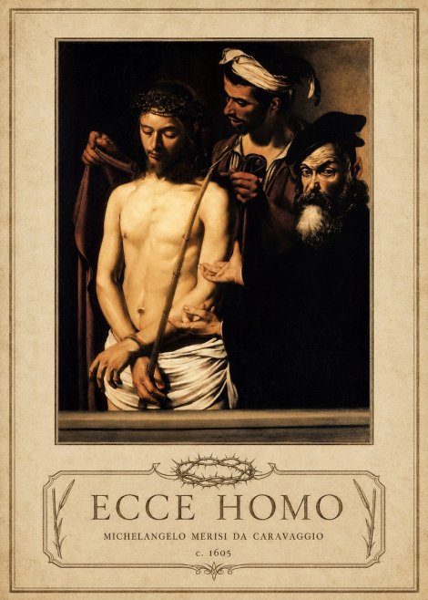 Michelangelo Merisi da Caravaggio Ecce Homo No3 - Plakat