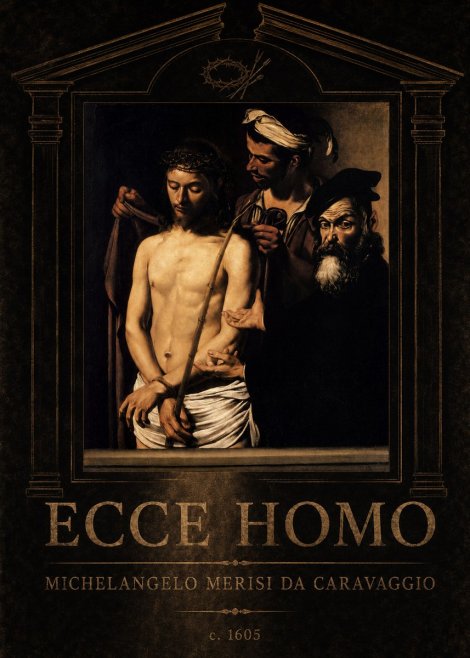 Michelangelo Merisi da Caravaggio Ecce Homo No4 - Plakat