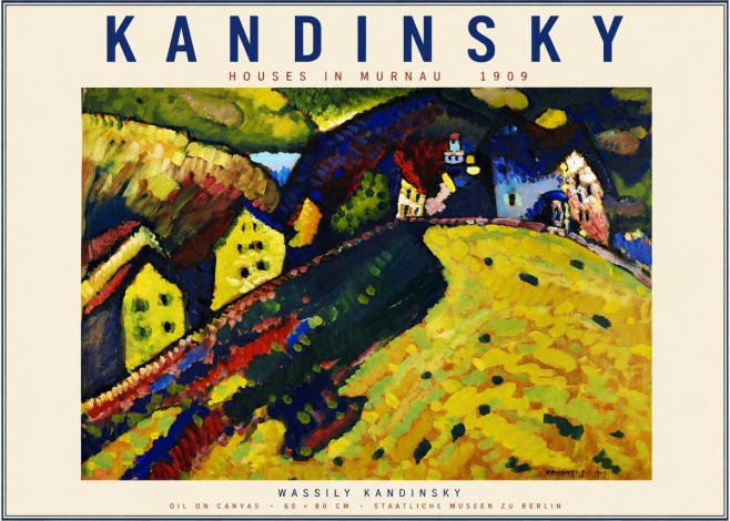 Kandinsky Houses in Murnau No2 - Plakat