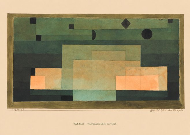 Paul Klee The Firmament Above the Temple No6 - Plakat