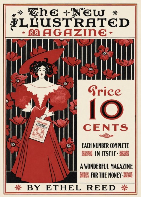 Ethel Reed The New Illustrated Magazine No1 - Plakat