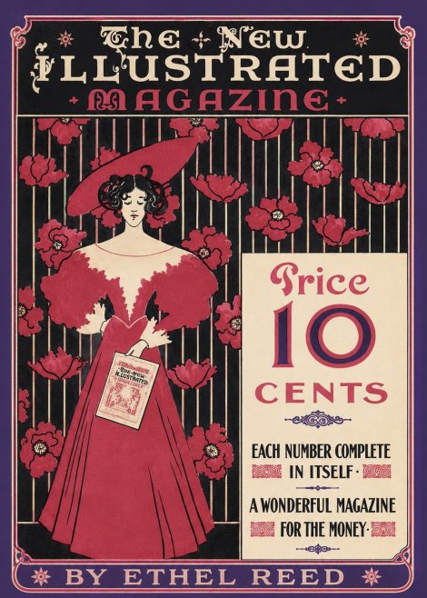 Ethel Reed The New Illustrated Magazine No2 - Plakat