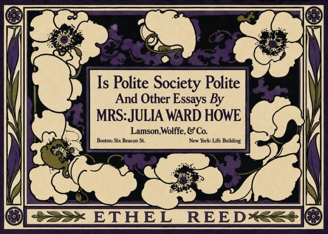 Ethel Reed Is Polite Society Polite and Other Essays by Mrs·julia Ward Howe No3 - Plakat