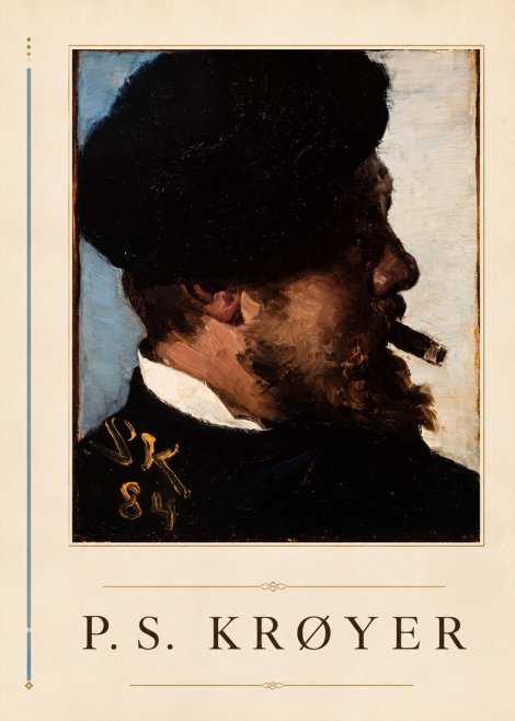P.S. Krøyer Self-portrait with Cigar I No3 - Plakat