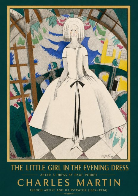 Charles Martin The Little Girl in the Evening Dress No4 - Plakat