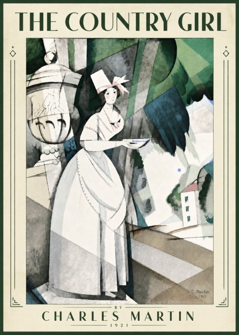 Charles Martin The Country Girl No5 - Plakat