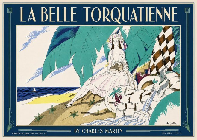 Charles Martin La Belle Torquatienne No5 - Plakat