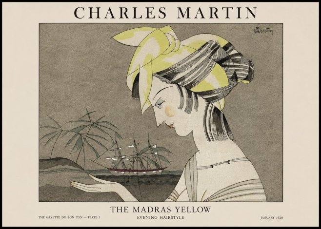 Charles Martin The Madras Yellow - Evening Hairstyle No1 - Plakat