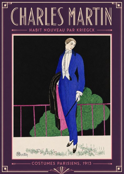 Charles Martin Habit Nouveau Par Kriegk No6 - Plakat