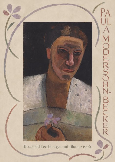 Paula Modersohn-Becker Brustbild Lee Hoetger Mit Blume No3 - Plakat