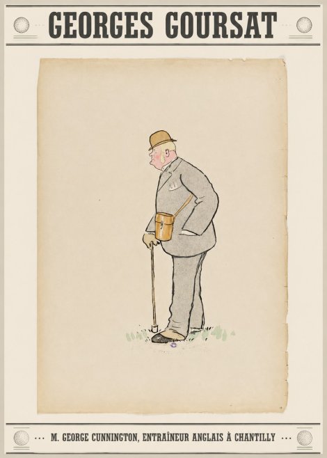 Georges Goursat M. George Cunnington, Entraîneur Anglais À Chantilly No5 - Plakat