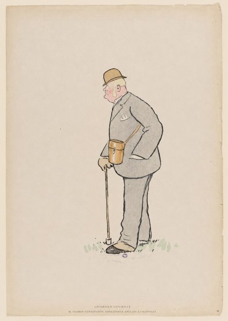 Georges Goursat M. George Cunnington, Entraîneur Anglais À Chantilly No6 - Plakat