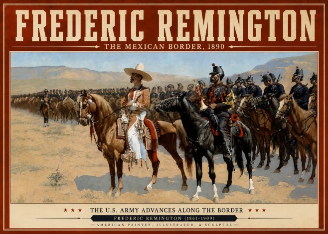 Frederic Remington The U.s. Army Advances Along the Border No6 - Plakat