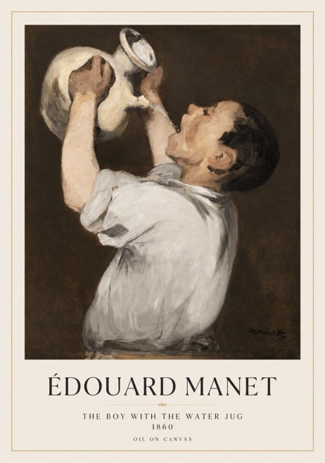 Édouard Manet The Boy with the Water Jug No1 - Plakat