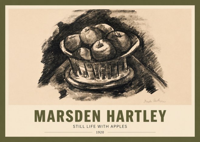 Marsden Hartley Still Life with Apples No2 - Plakat