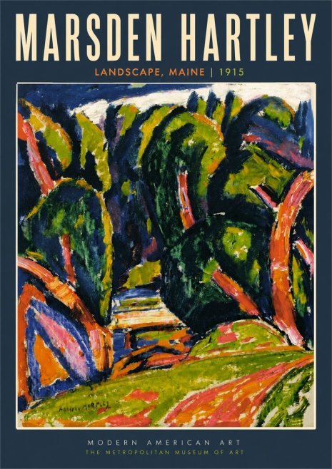 Marsden Hartley Landscape, Maine No2 - Plakat