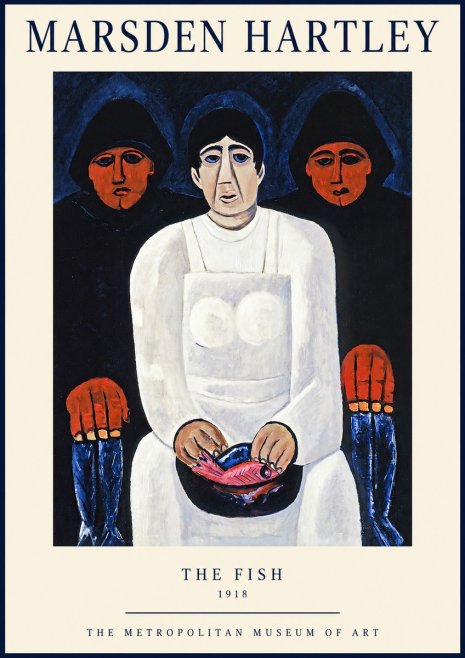 Marsden Hartley The Fish No1 - Plakat