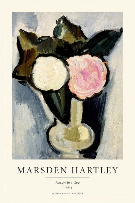 Marsden Hartley Flowers in a Vase No1 - Plakat