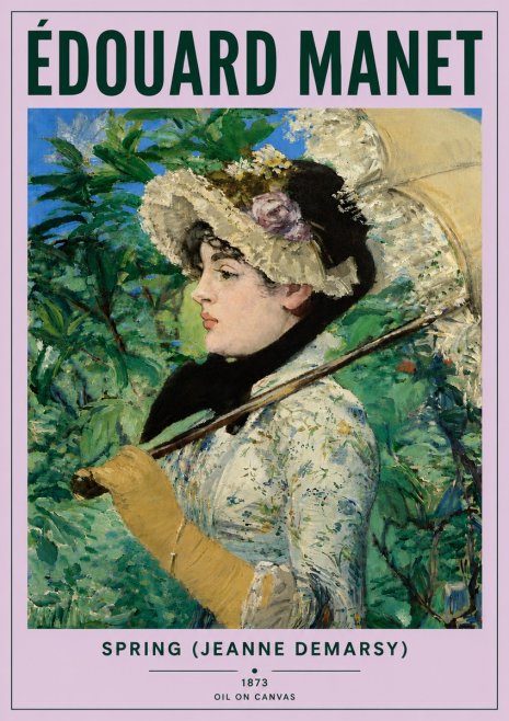 Édouard Manet Spring (Jeanne Demarsy) No6 - Plakat