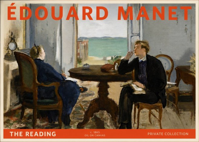 Édouard Manet The Reading No6 - Plakat