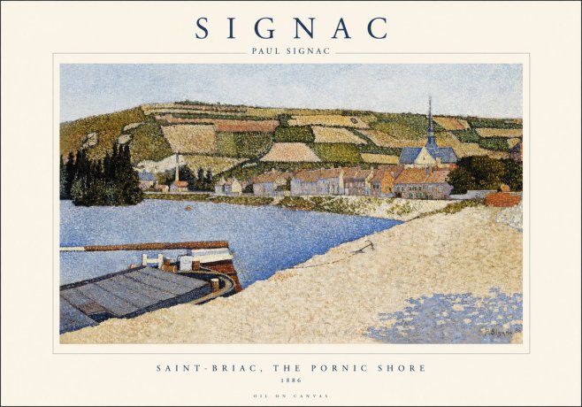 Signac Saint-briac, the Pornic Shore No1 - Plakat