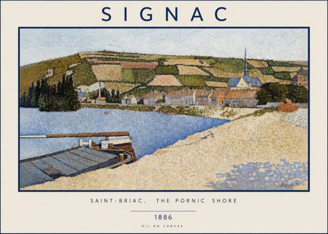 Signac Saint-briac, the Pornic Shore No4 - Plakat
