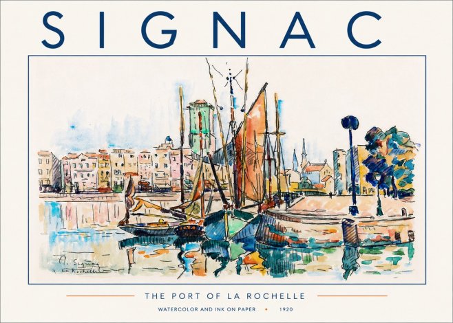 Signac The Port of La Rochelle No5 - Plakat