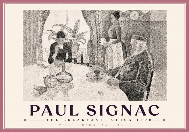Signac The Breakfast No5 - Plakat