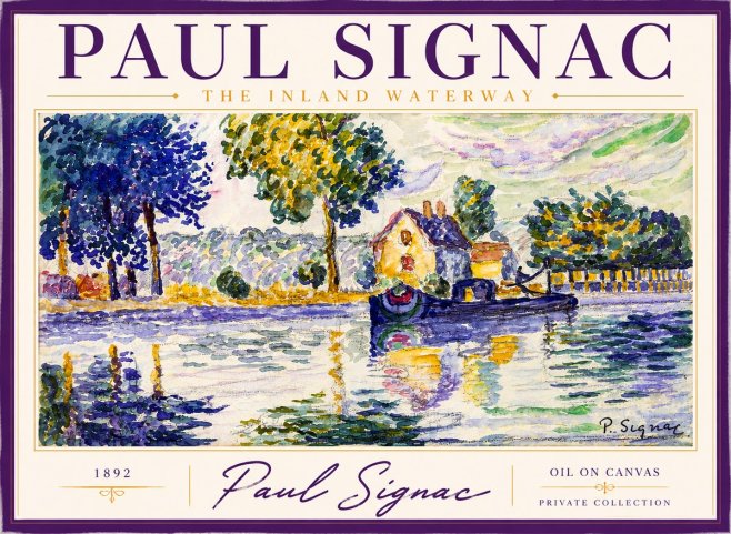 Signac The Inland Waterway No2 - Plakat