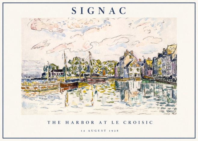 Signac The Harbor at Le Croisic No1 - Plakat