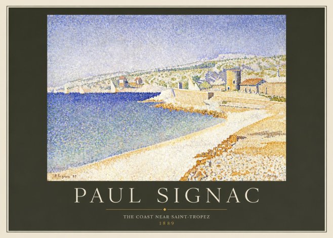 Signac The Coast Near Saint-tropez No3 - Plakat