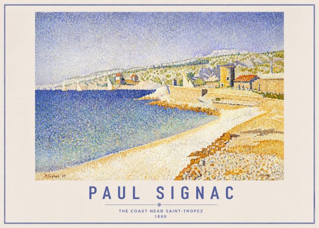 Signac The Coast Near Saint-tropez No6 - Plakat