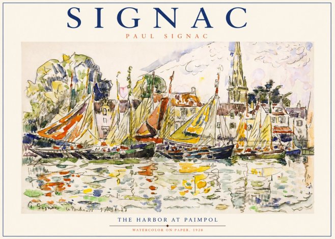 Signac The Harbor at Paimpol No3 - Plakat